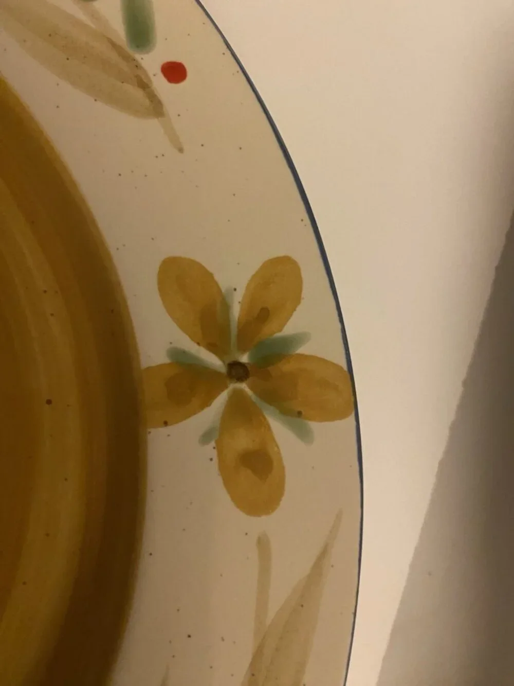 Pier 1 One Hand Painted Replacement Dinner Plate MERIDA Stoneware Floral 11